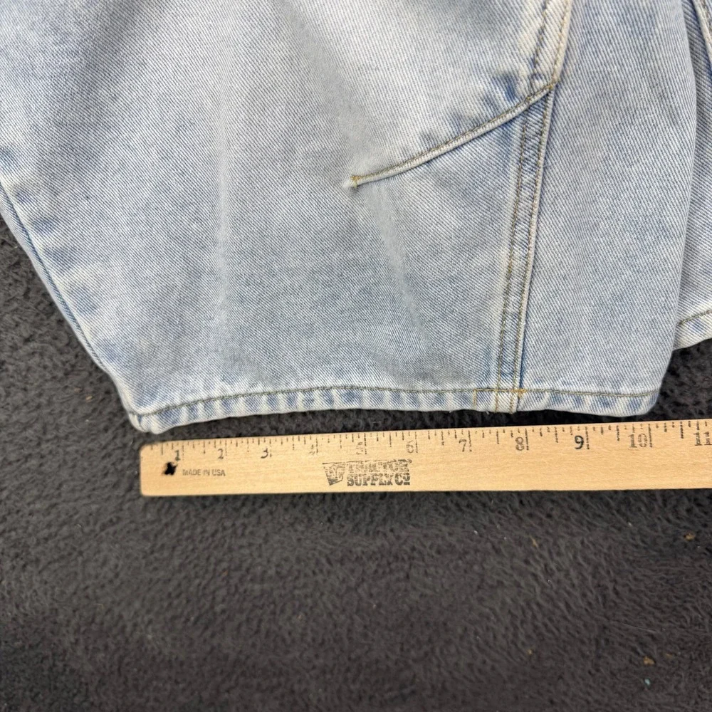 Rise Supply Co Womens Size 9 Light Wash Baggy Denim Jorts High Rise Shorts